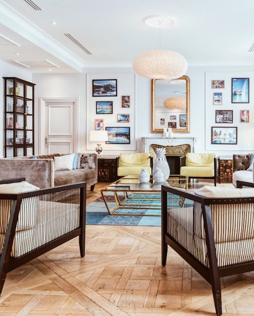 Fotografia de um living luxuoso