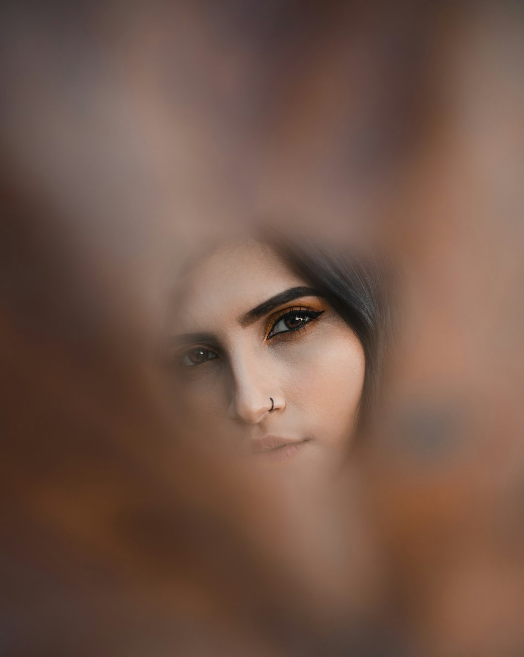 womans face in close up photography