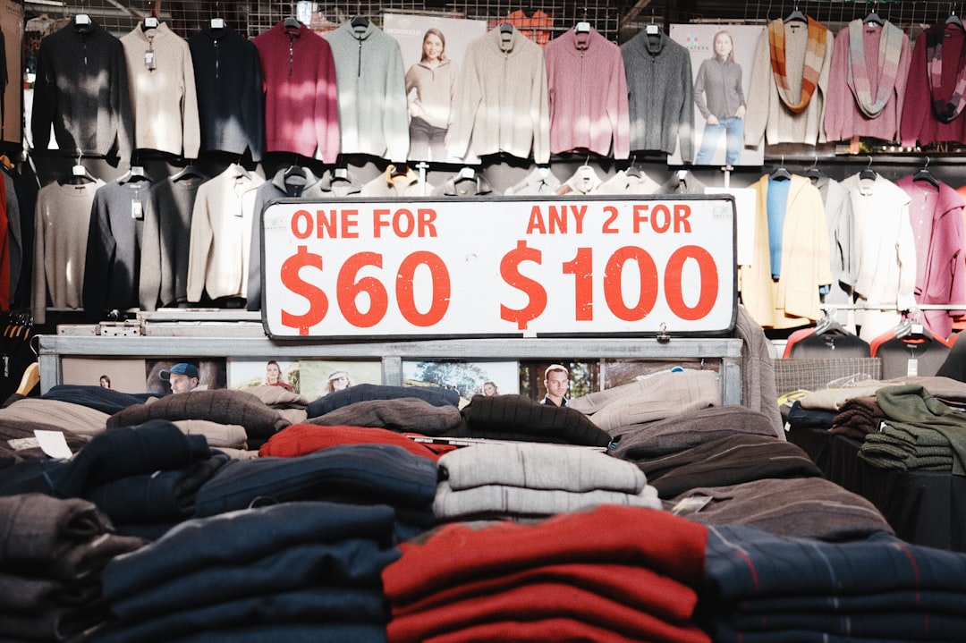 Sweaters are on sale with two for $100.