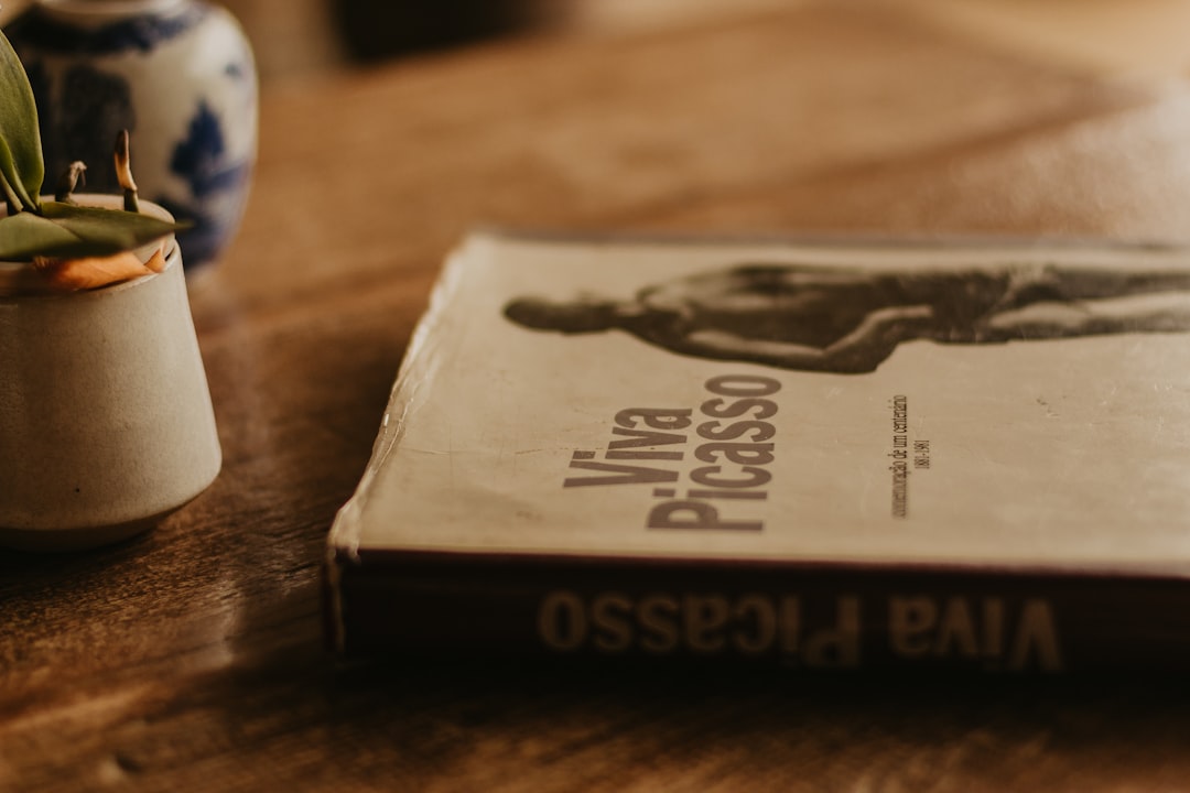 a book sitting on top of a wooden table
