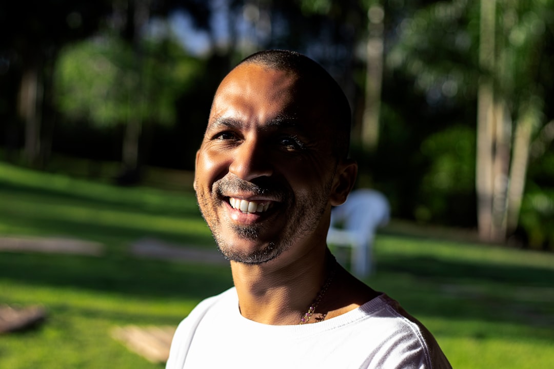 a man smiling for the camera