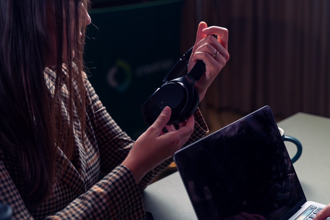 a woman holding a camera