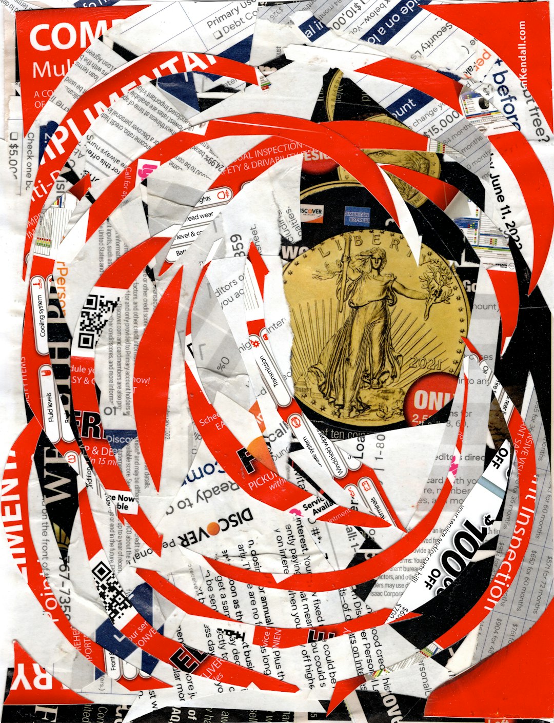 a collage of newspaper with a gold medal